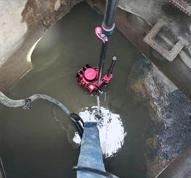 Robot d'inspection CCTV pour tubes